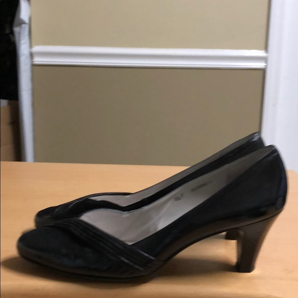 Bally Suisse Pumps Black Leather Suede 6.5 - Picture 6 of 16